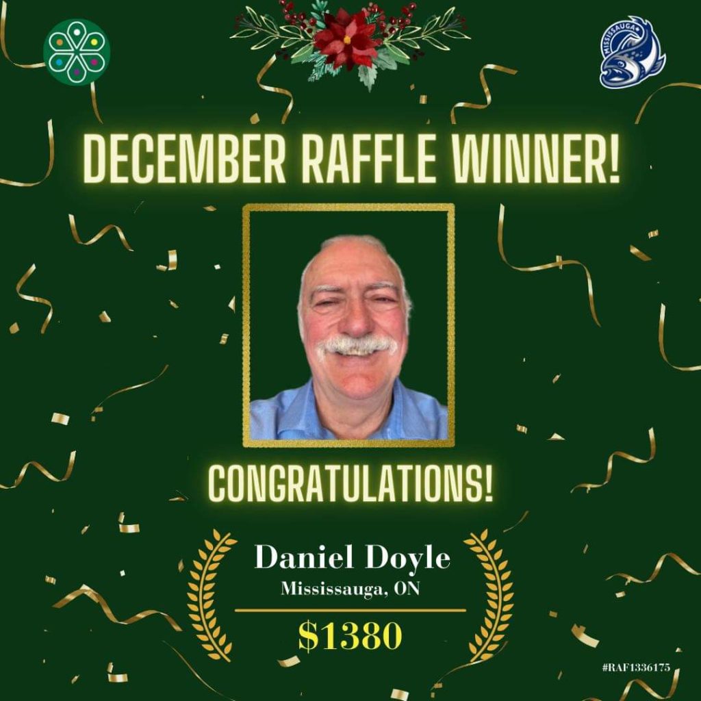 December Raffle Winner