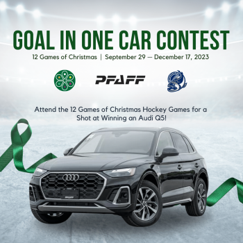 Goal in One Car Contest Image in the center shows a black audi Q5 car. You could be selected to shoot for a brand new audi Q5.